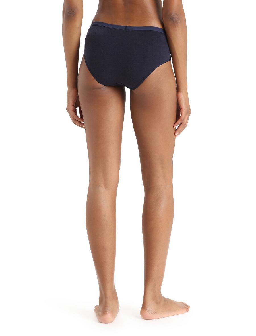 Bielizny Icebreaker Merino Siren Hipkini Briefs Damskie Granatowe | PL 1220KORI